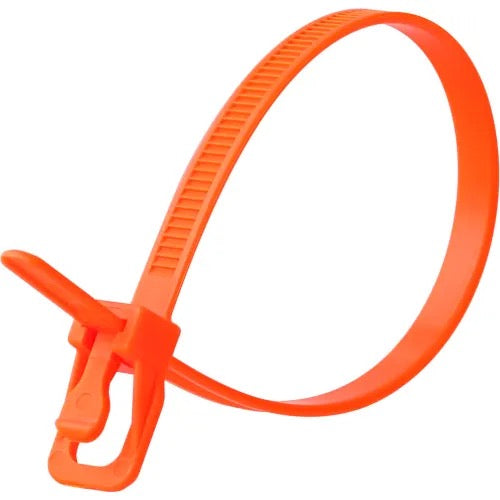 Orange Gear Ties (Pack of 100)